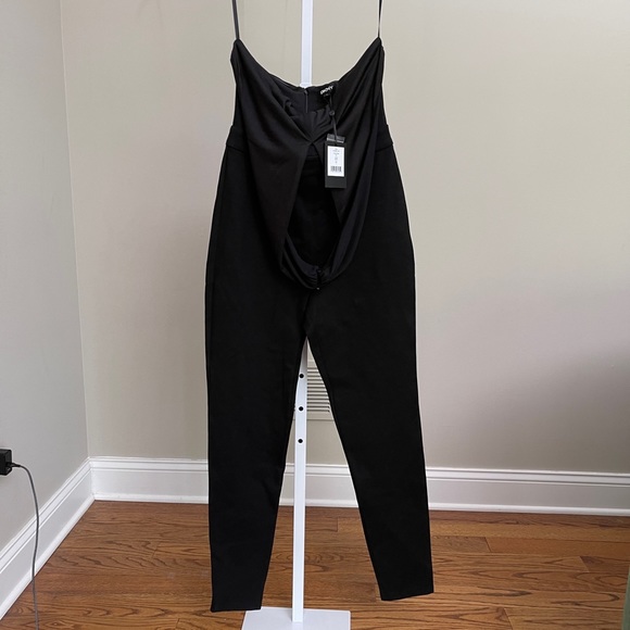 DKNY SLEEVELESS HALTER NECK JUMPSUIT - Picture 6 of 9